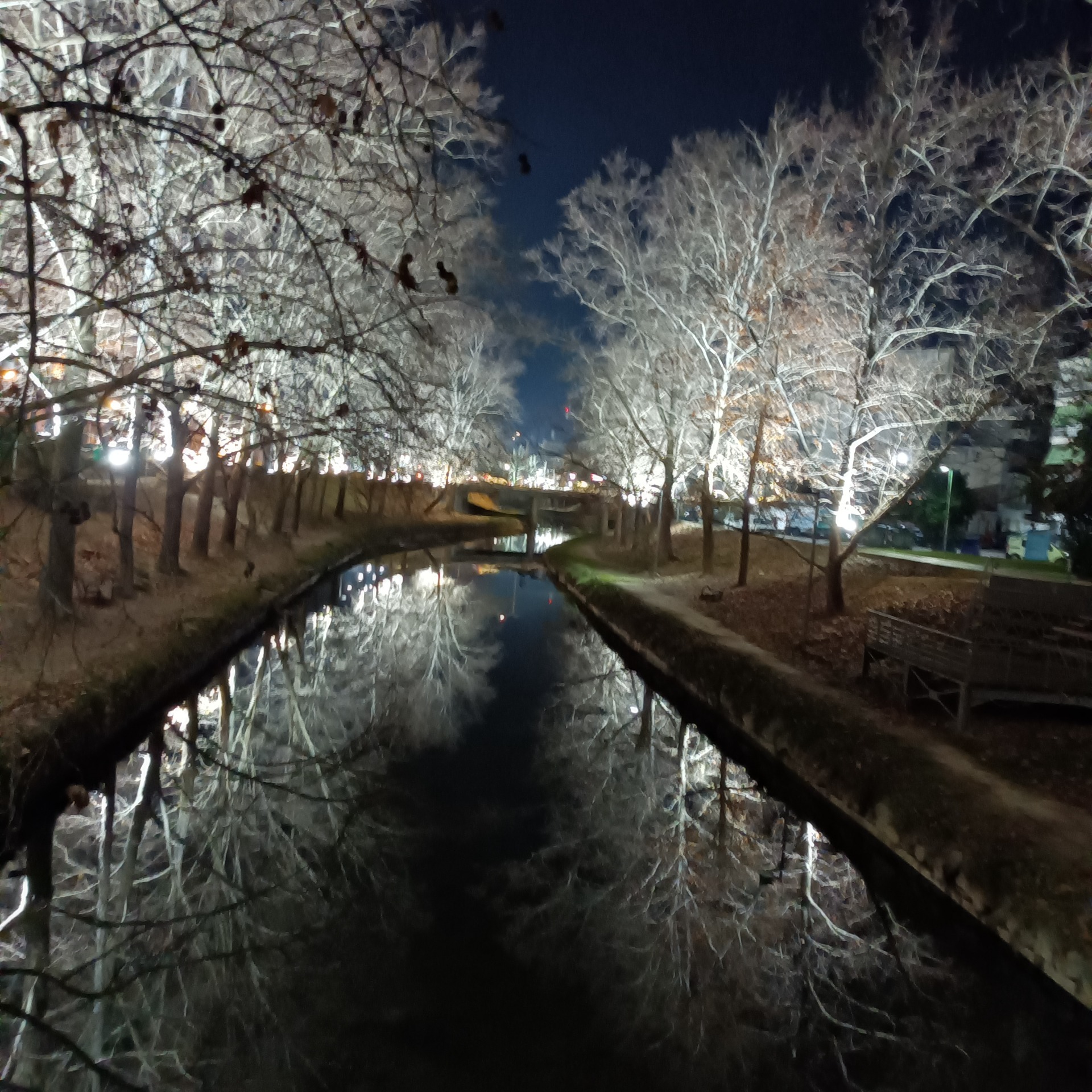 The river of our city at night